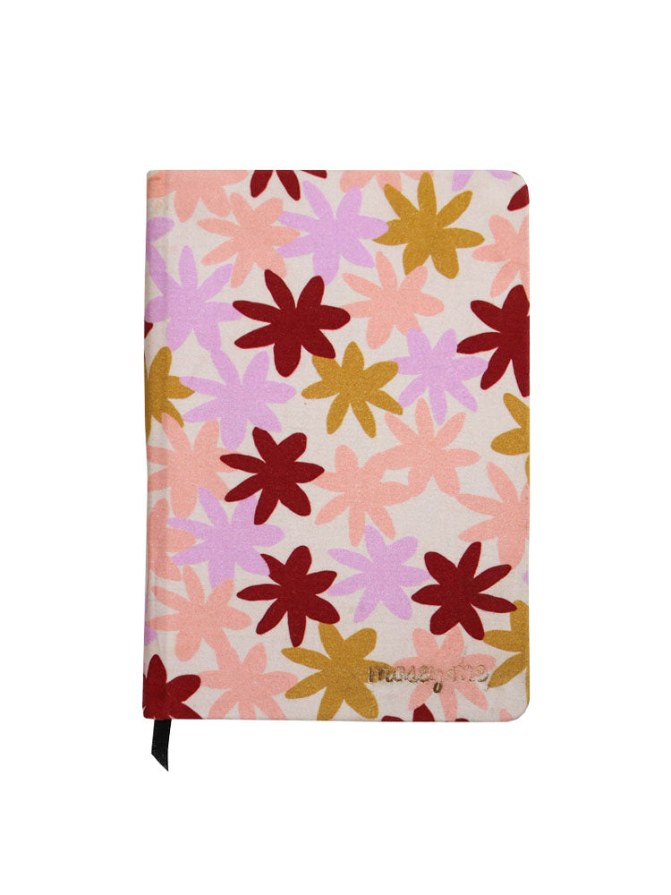 Peach Floral Notebook  by Mosey Me