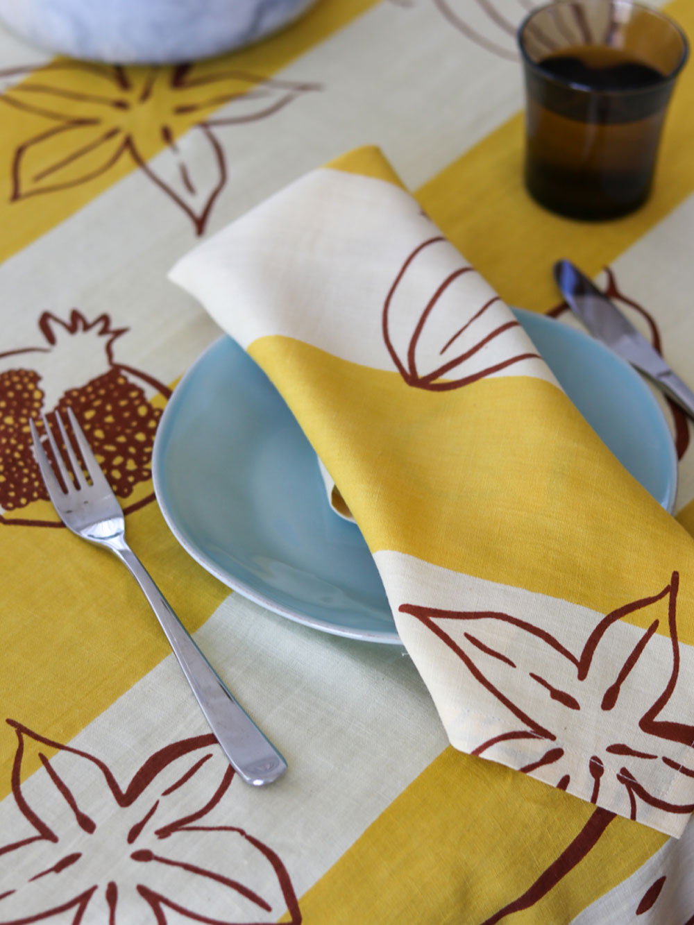 Winter Fruit Placemat Set &amp; Napkin Set Bundle  by Mosey Me