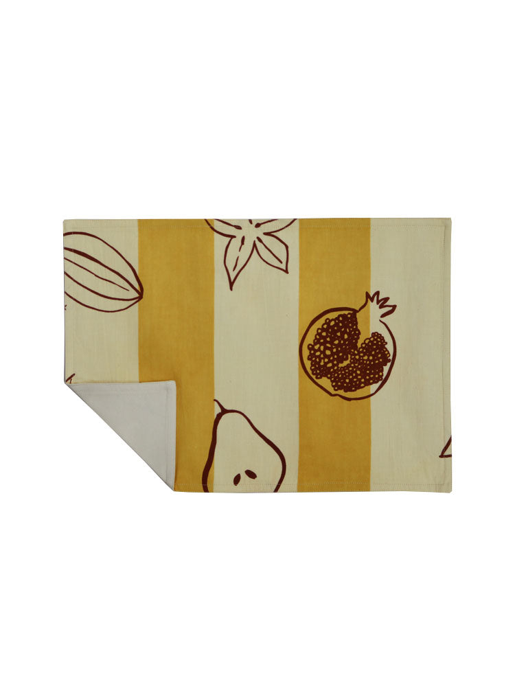 Winter Fruit Placemat Set &amp; Napkin Set Bundle  by Mosey Me