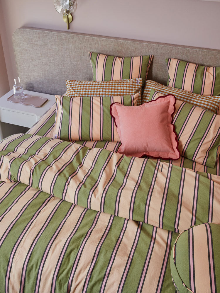 Carnival Stripe Euro Pillowcase Set