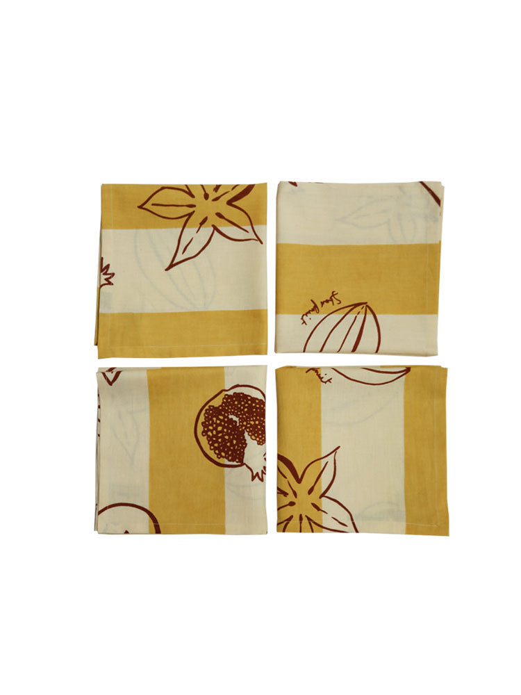 Winter Fruit Placemat Set &amp; Napkin Set Bundle  by Mosey Me