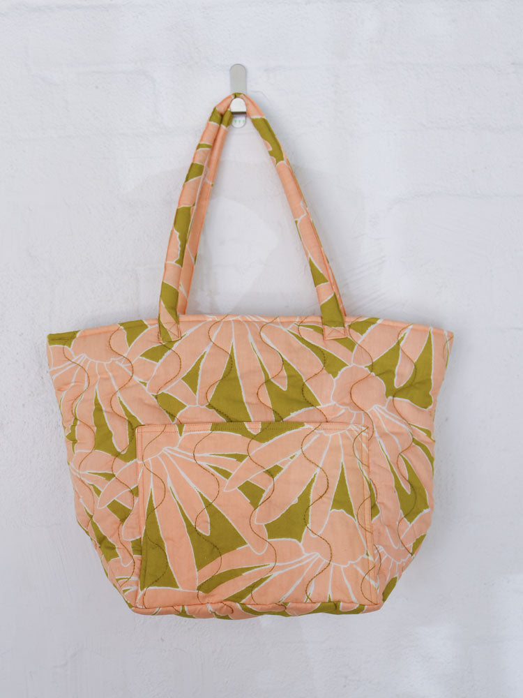 Margarita Quilted Bag - Peach  by Mosey Me