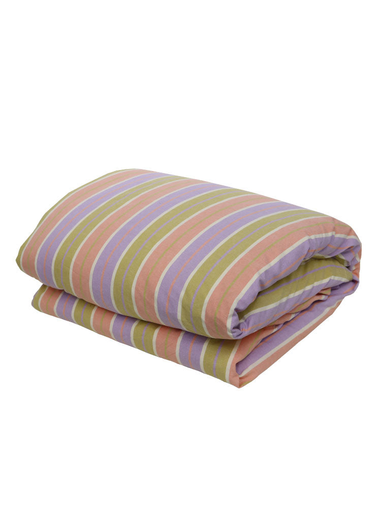 Miami Stripe Quilt Cover  by Mosey Me