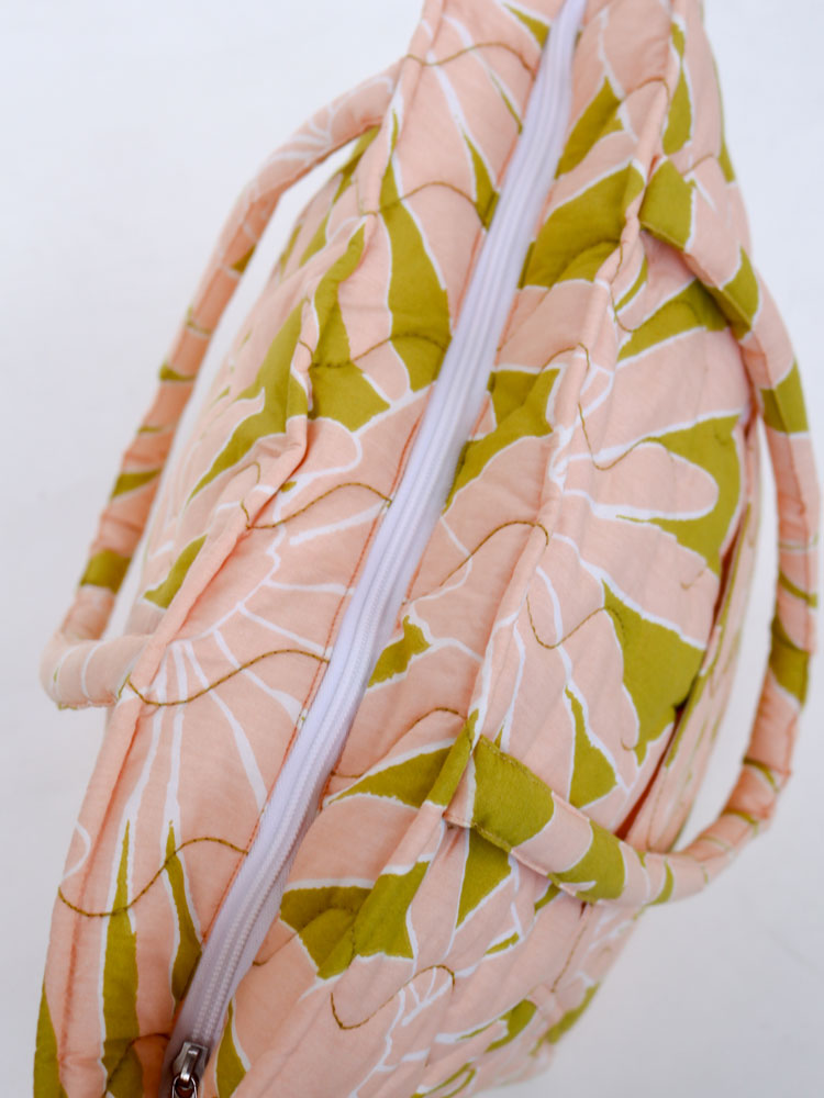 Margarita Quilted Bag - Peach  by Mosey Me