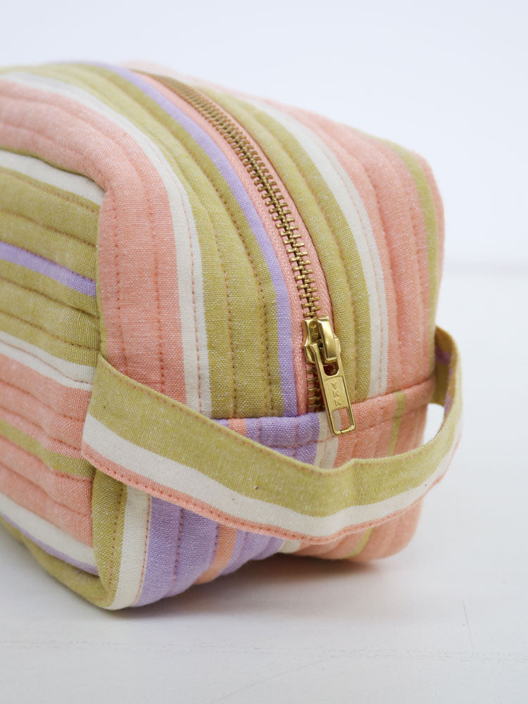 Miami Stripe Dopp Kit  by Mosey Me