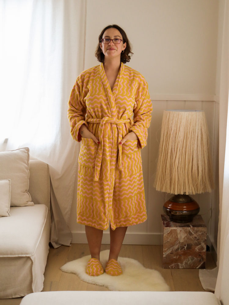 Ripple Terry Robe  by Mosey Me