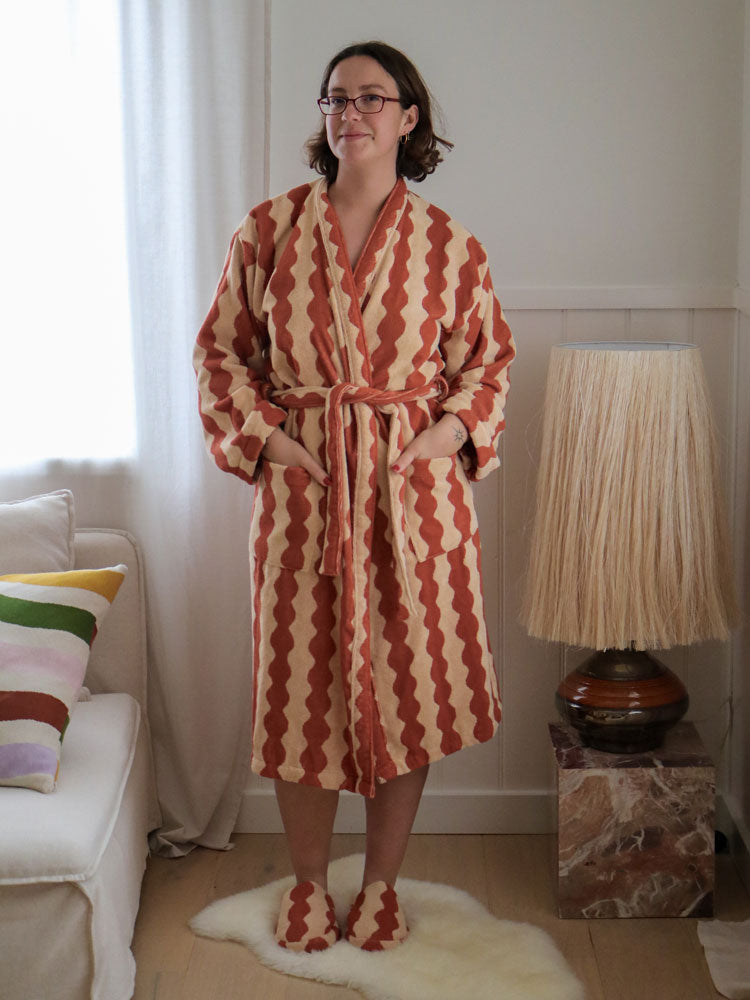 Totem Terry Robe  by Mosey Me