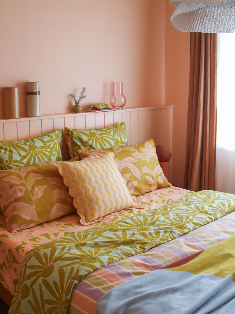 Margarita Peach Fitted Sheet  by Mosey Me