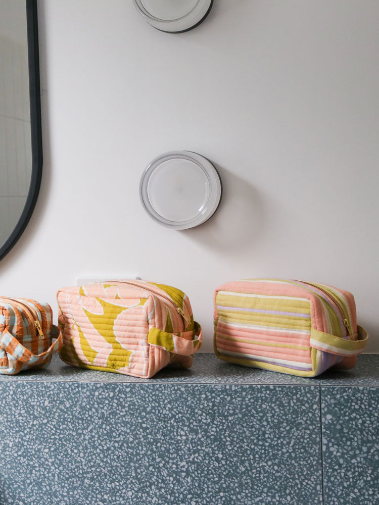 Miami Stripe Dopp Kit  by Mosey Me