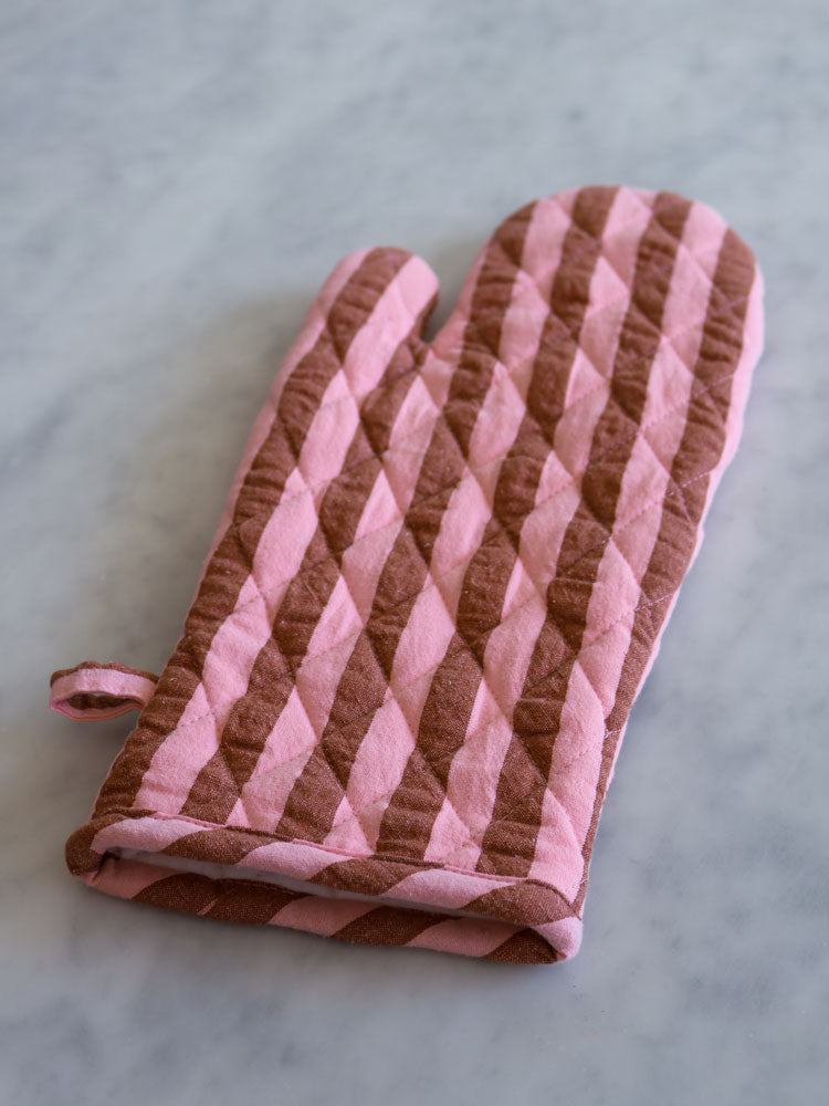 Sundae Seersucker Oven Mitt