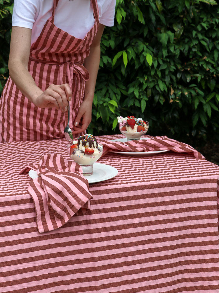 Sundae Seersucker Tablecloth