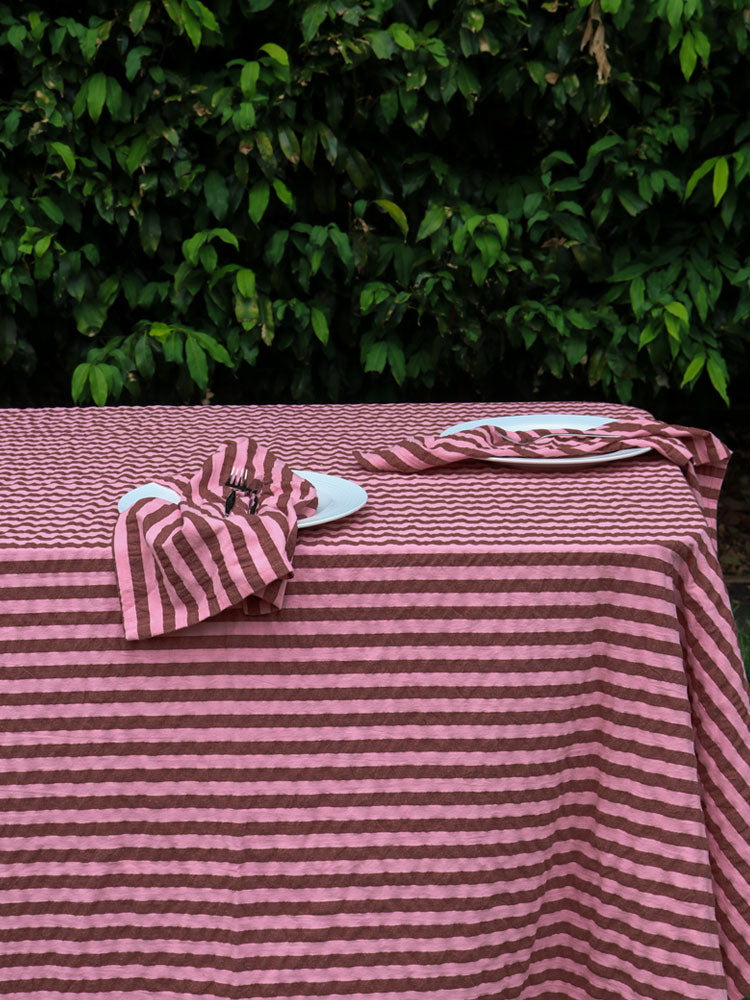 Sundae Seersucker Tablecloth