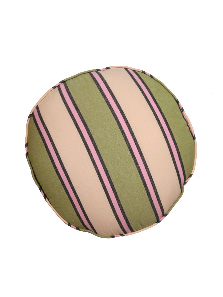 Carnival Stripe Round Cushion