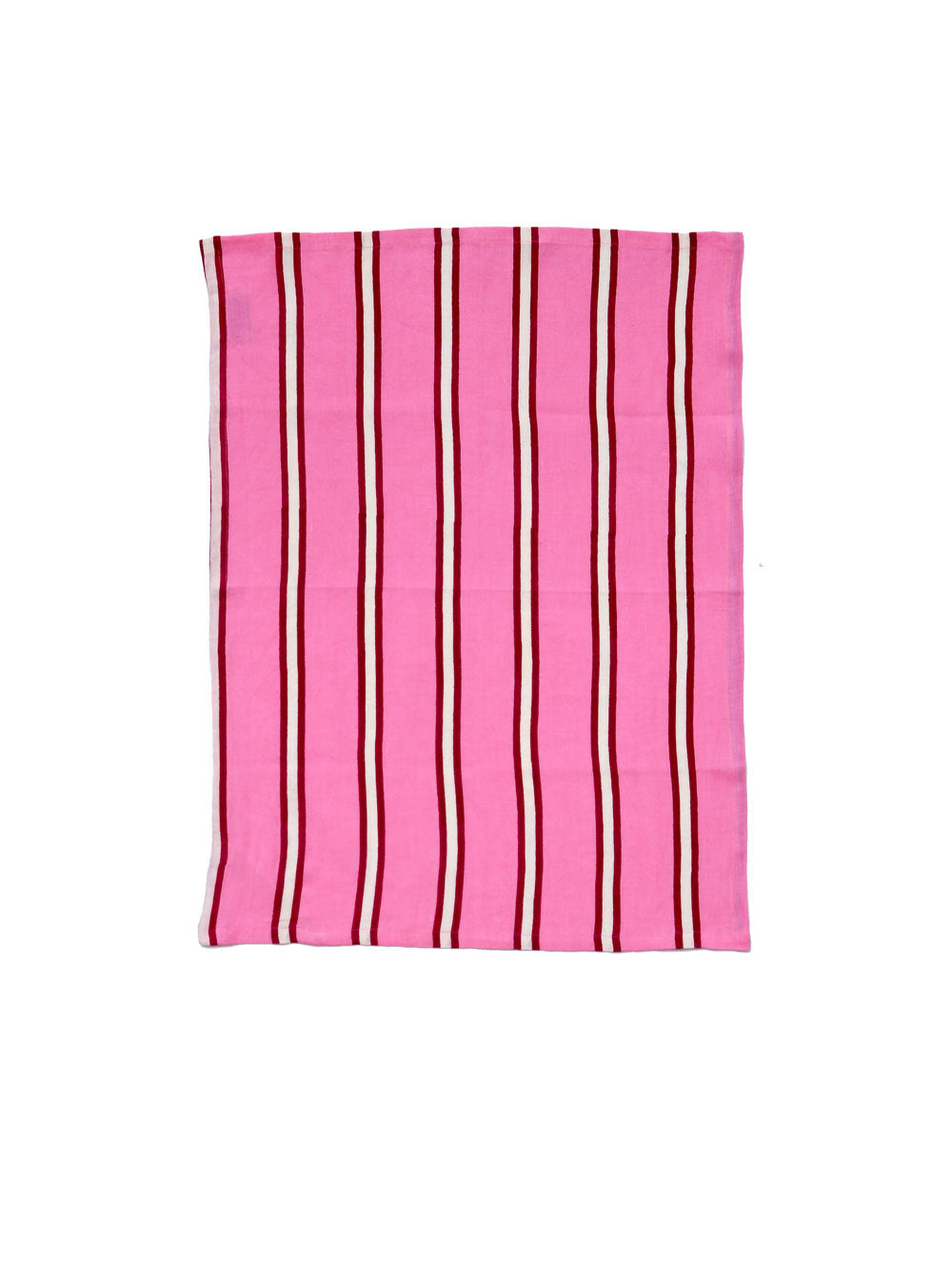 Mosey Me Pink Stripe Linen Tea Towel